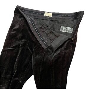 Anthropologie Essential Slim Velvet Side Ankle Pants Tailored Fit Womens 2 28x26